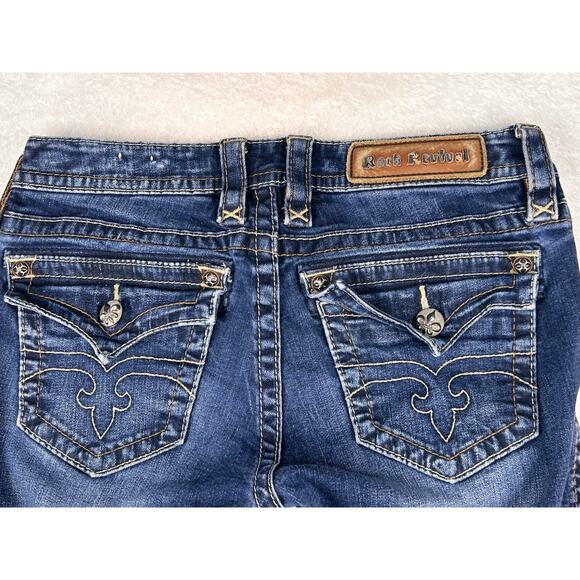 Rock Revival Jeans Women’s 28 Jessica Skinny Fit Blue Denim - Picture 9 of 10